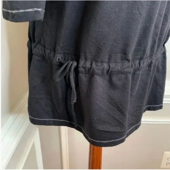 ALO Cool fit Women's Black Keyhole Open Back Top Drop Cinch Waist Size Small - Picture 6 of 8